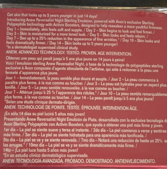 Avon Reversalist Night Sterling Emulsion NEW sealed 1.7fl oz - Picture 3 of 4